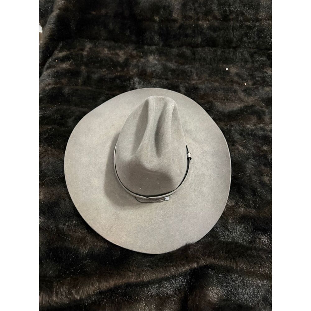 Vtg RESISTOL 4x Beaver Hat 7 R Western Cowboy 80s ranch oil